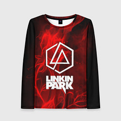 Женский лонгслив Linkin park fire flower