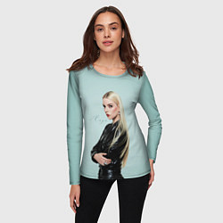 Лонгслив женский Anya Taylor - Joy - actress, цвет: 3D-принт — фото 2