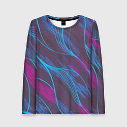 Женский лонгслив Абстракция геометрических линий