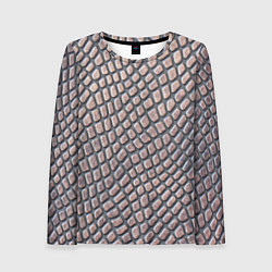 Женский лонгслив Кожаный принт