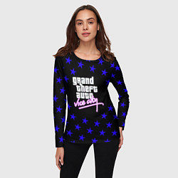 Лонгслив женский GTA star vice city, цвет: 3D-принт — фото 2