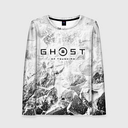 Женский лонгслив Ghost of Tsushima white graphite