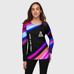Лонгслив женский Fall Out Boy neon rock lights, цвет: 3D-принт — фото 2