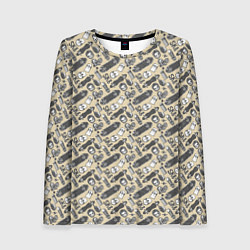 Лонгслив женский Скейт и граффити, цвет: 3D-принт