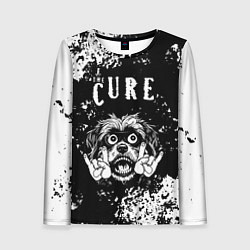 Лонгслив женский The Cure рок пес, цвет: 3D-принт