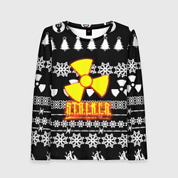 Женский лонгслив Stalker fire pattern