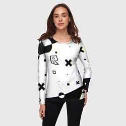 Лонгслив женский Roblox pattern game, цвет: 3D-принт — фото 2