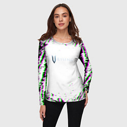 Лонгслив женский Vrising глитч краски, цвет: 3D-принт — фото 2