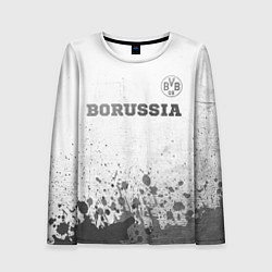 Лонгслив женский Borussia - white gradient посередине, цвет: 3D-принт