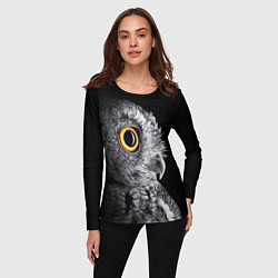 Лонгслив женский Сова - всевидящее око - big picture, цвет: 3D-принт — фото 2