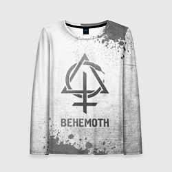 Лонгслив женский Behemoth - white gradient, цвет: 3D-принт