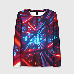 Женский лонгслив Неоновые трубки