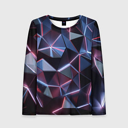 Лонгслив женский Неоновые геометрические плиты, цвет: 3D-принт