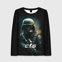 Лонгслив женский CS counter terrorist, цвет: 3D-принт