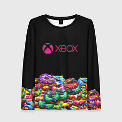 Женский лонгслив Xbox пончики