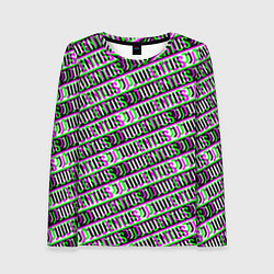 Лонгслив женский Juventus glitch pattern, цвет: 3D-принт