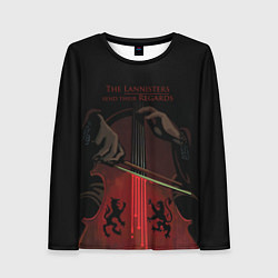 Женский лонгслив The Lannister send their Regards game of thrones