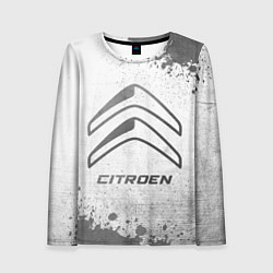 Лонгслив женский Citroen - white gradient, цвет: 3D-принт