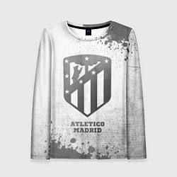 Лонгслив женский Atletico Madrid - white gradient, цвет: 3D-принт