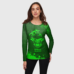 Лонгслив женский Goblin Slayer - green gradient, цвет: 3D-принт — фото 2