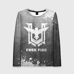 Лонгслив женский Free Fire - grey gradient, цвет: 3D-принт