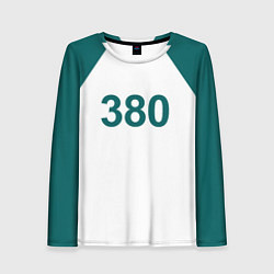 Лонгслив женский Игра в кальмара 380, цвет: 3D-принт