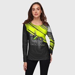 Лонгслив женский Лозунг, цвет: 3D-принт — фото 2