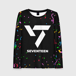 Лонгслив женский Seventeen конфети, цвет: 3D-принт