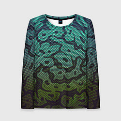 Женский лонгслив Змеиный камуфляж