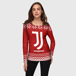 Лонгслив женский Новогодний Juventus, цвет: 3D-принт — фото 2