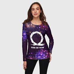 Лонгслив женский Праздничный God of War, цвет: 3D-принт — фото 2