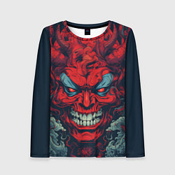 Женский лонгслив Red demon Oni