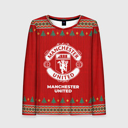 Лонгслив женский Manchester United new year, цвет: 3D-принт