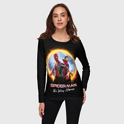 Лонгслив женский Доктор Стрэндж и Человек паук нет пути домой, цвет: 3D-принт — фото 2