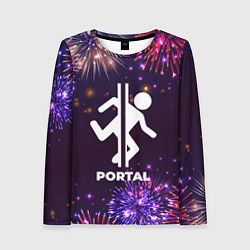 Лонгслив женский Праздничный Portal, цвет: 3D-принт