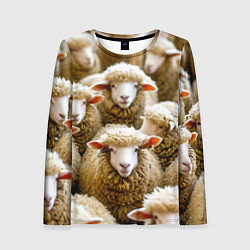 Женский лонгслив Стадо овец