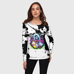 Лонгслив женский Venom-Rick and Morty - blots, цвет: 3D-принт — фото 2