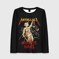 Женский лонгслив Metallica justice for all