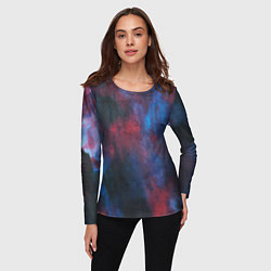 Лонгслив женский Тай-дай космос, цвет: 3D-принт — фото 2