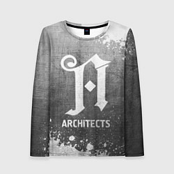 Лонгслив женский Architects - grey gradient, цвет: 3D-принт