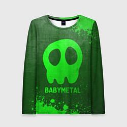 Лонгслив женский Babymetal - green gradient, цвет: 3D-принт