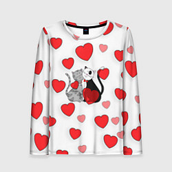 Лонгслив женский Атмосфера любви, цвет: 3D-принт
