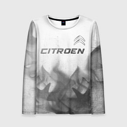 Лонгслив женский Citroen - white gradient посередине, цвет: 3D-принт