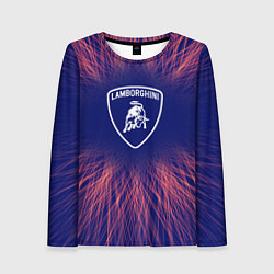Лонгслив женский Lamborghini red energy, цвет: 3D-принт
