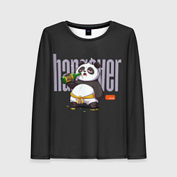 Женский лонгслив Drunk panda