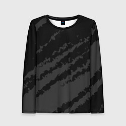 Лонгслив женский The color is black and gray, цвет: 3D-принт