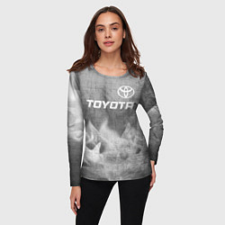 Лонгслив женский Toyota - grey gradient посередине, цвет: 3D-принт — фото 2