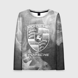 Лонгслив женский Porsche - grey gradient, цвет: 3D-принт