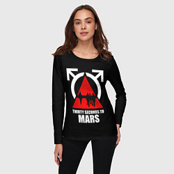 Лонгслив женский 30 Seconds to Mars - poster, цвет: 3D-принт — фото 2