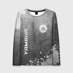 Лонгслив женский Yamaha - grey gradient вертикально, цвет: 3D-принт